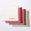 Dean and Deluca Cotton Napkins, White, Approx. 17.7 x 17.7