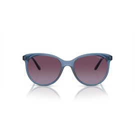 Vogue Eyewear Women's VO5453S Round Sunglasses, Transparent Light Blue/Violet Gradient, 53 mm
