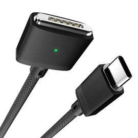 Aurioen USB-C to Magnetic 3 Cable Compatible with Magsafe Charging Cable Black