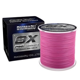 RIKIMARU Braid Pro 8X (Plum Pink, 10LB(0.12mm)-300Yds)