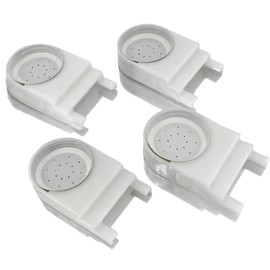 NIZEFEI 4PC Bee Hive Feeder White Beehive Entrance Feeder with Lid Bee Sugar Water Feeder of Beekeeping Supplies