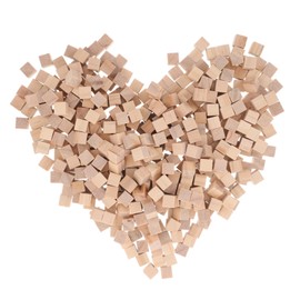 NUOBESTY 1500pcs Mini Wooden Blocks DIY Unfinished Wood Cubes Counting Cubes Square Wood Arts Crafts Carving Puzzle Making DIY Projects 1cm