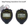 MOSTRUST Digital Waterproof Stopwatch, No Bells, No Clock, Simple Basic