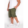 BadRhino Mens Big & Tall Jogger Shorts Green, Khaki