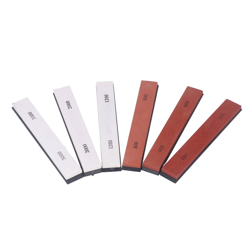 6PCS Knife Sharpening Stone 180 400 800 1200 2000 3000