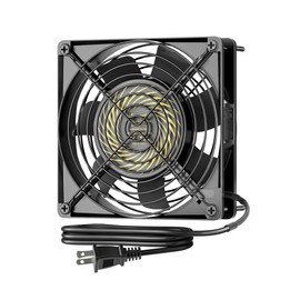 DEWENWILS 120V AC Fan, Waterproof Exhaust Fan 120mm, 13W 2800RPM 60CFM, DIY Cooling Fan for Refrigerator, Computer Case, Compressor Engine, Generator, UL Listed