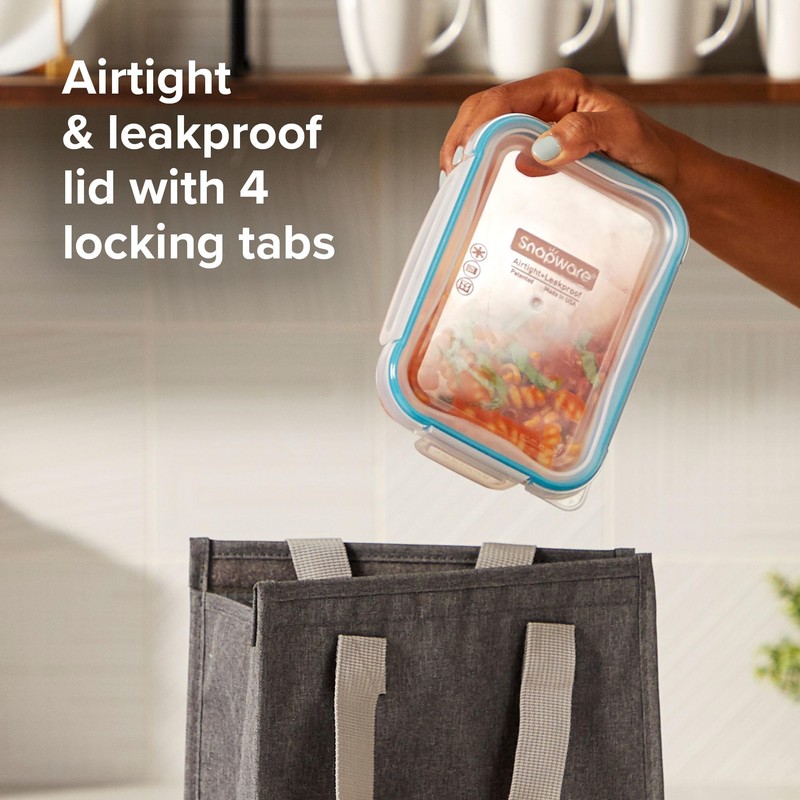 Snapware Total Solution 3-Pack (8.5-Cup) Plastic Food Storage Containers Set,