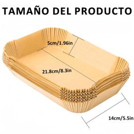 Papel Alimentario Desechable Para Freidora De Aire, 200 Hojas De Papel Para Freidora De Aire, Papel Desechable De 8.6 Pulgadas Para Freidora De Aire, Antiadherente Para Freidora De Aire, Horno