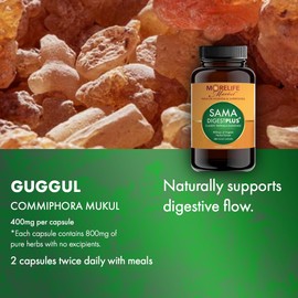 MoreLife Market Sama Digest Plus Herbal Supplement for Triphala Guggulu | 108 Veggie Capsules