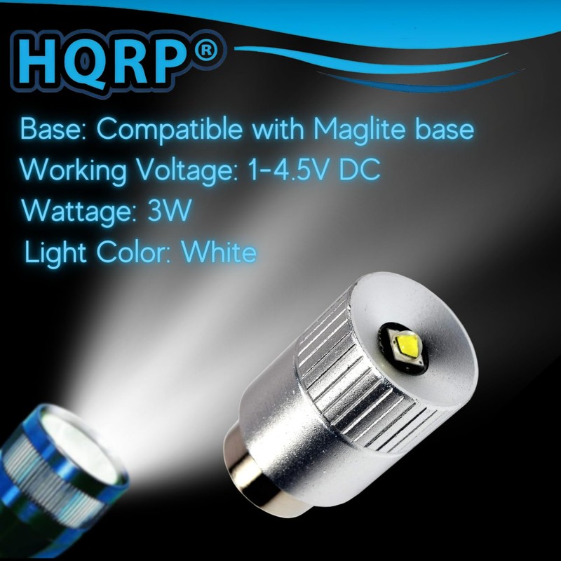 HQRP Ultra Bright 300Lm High Power 3W LED Conversion Upgrade