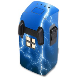 MightySkins Skin Compatible with DJI Spark Mini Drone Battery – Lightning Storm | Protective, Durable, and Unique Vinyl Decal wrap Cover | Easy to Apply, Remove, and Change Styles | Made in The USA