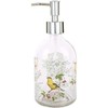 17oz Flower Glass Soap Dispenser Bottle with Plastic Pump Room