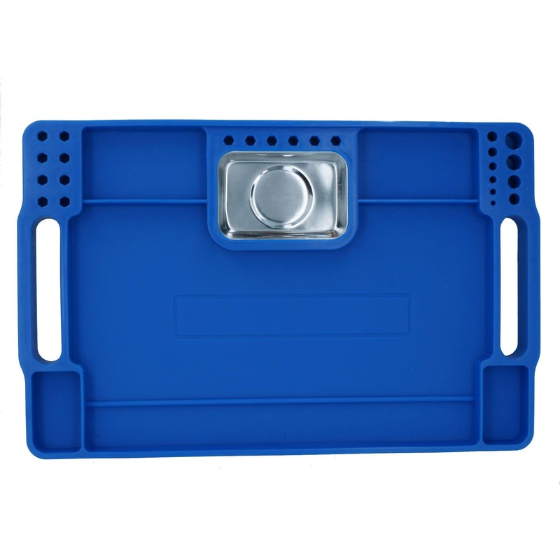 AB Tools Non Slip Flexible Tool Tray with Magnetic Parts
