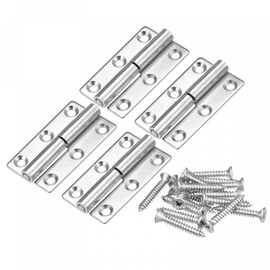 uxcell Lift Off Hinge, 2.5" 304 Stainless Steel Left Detachable Slip Joint Flag Hinges 4pcs