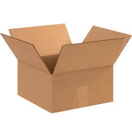 Aviditi Shipping Boxes Flat 12"L x 12"W x 6"H, 25-Pack | Corrugated Cardboard Box for Packing, Moving and Storage