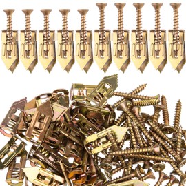 PAGOW 80 Pcs Self-Drilling Anchors Kit, Metal Screw Anchors, No Drill, Holds Heavy Duty Items, 2 Sizes