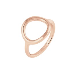 Elli Women Silver 925 Sterling Silver Circle Ring - Size N