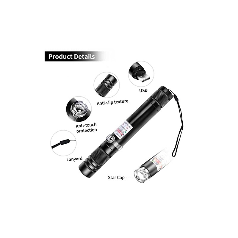 Linterna de caza de alta potencia de largo alcance USB