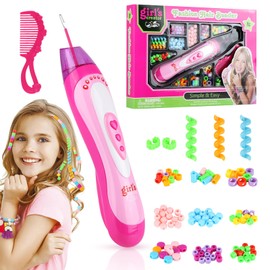 Gift Girls 5 6 7 8 9 Years, Hair Accessories Girls Toy, Hair Beads Girls, Hair Braiding Machine Girls from 5-12 Years, Braiding Machine Hair Children for Birthday Gift