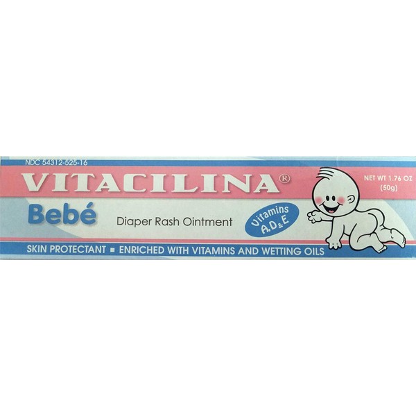 Vitacilina Bebe Diaper Rash Ointment 1.76 oz. (3 Pack) (6)