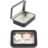 LIGHUFEIC 2 Pack Visualization Metal Hinged Tin Box Metal Rectangular