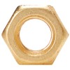 AHCMetric Hexagonal (Hex) Full Nuts Brass Self Colour M6 6mm