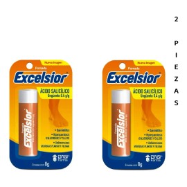 2 Pz Pomada Ungüento Excelsior Ácido Salicilico Grisi 8 Gr
