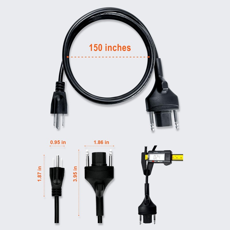 89143 Power Cord Replacement Compatible with Robot Coupe MP Series,
