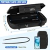 TNIIFXC Portable Travel Safe Lock Box 4-Digit Combination Mini Safe