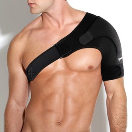 ipow Adjustable Unisex Shoulder Support Brace Strap Fits Left or Right Shoulder Helps Shoulder Stability - S