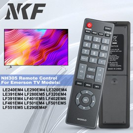 NH305UD Remote Control for Emerson TV Remote Replacement NH310UP NH301UD, Universal Remote Control for All Emerson TV LF501EM4 LF501EM4F LE240EM4 LC320EM3FA LF402EM6 LF402EM6F LF461EM4 LF461EM4A