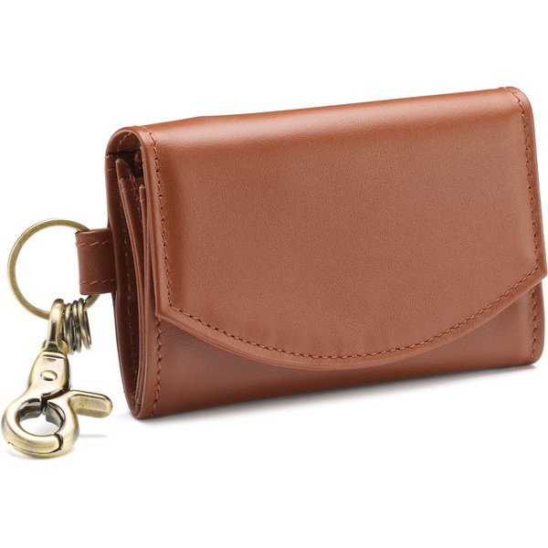 Tomjen Men's Key Case, Genuine Leather, Wallet Integrated Key Case,