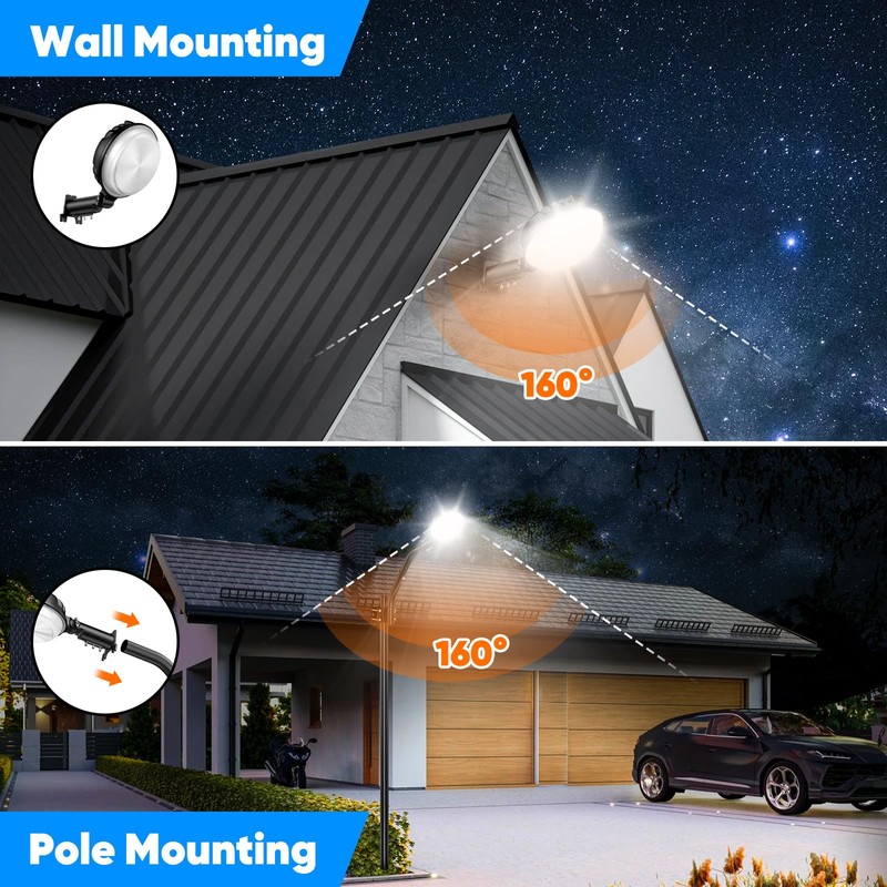 24000LM LED Barn Light, 150W Dusk to Dawn Outdoor Lighting,