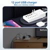 USB Charging Station 50w10A 12 Ports Multiple Charging Block, USB