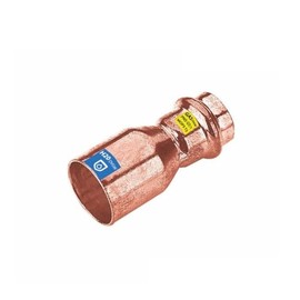 Sanpro Press Fitting Copper Reducer Size V 22 - Outlet 28 mm (Copper Gas Water Drinking Water Heating Plumbing Fittings Fitting Copper Line) Size: V 22