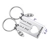 LParkin Two Peas In a Pod Best Friend Funny Keychain
