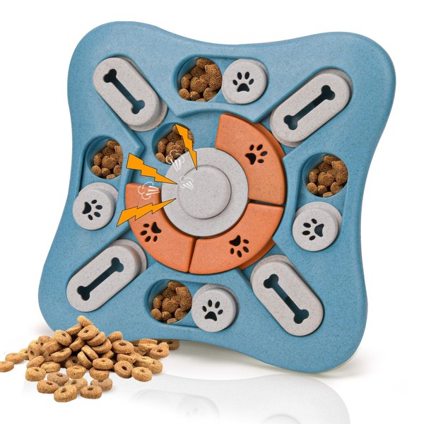 LIFLIX Interactive Dog Puzzle Toys, Treat Dispensing Slow Feeder for