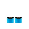 2 Rolls 2.36" x 1476'(60mm x 450m) Enhanced Wax Thermal Transfer Ribbon, Core 1", Black, Ink Outside, Barcode Ribbon Compatible with Zebra Printer