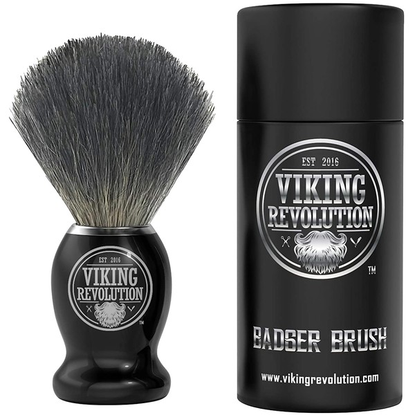 Badger Hair Shaving Brush- Shave Brush for Wet Shave Using Shaving Cream & Soap- Best Shave of Your Life for Safety Razor, Double Edge Razor, Straight Razor or Shaving Razor