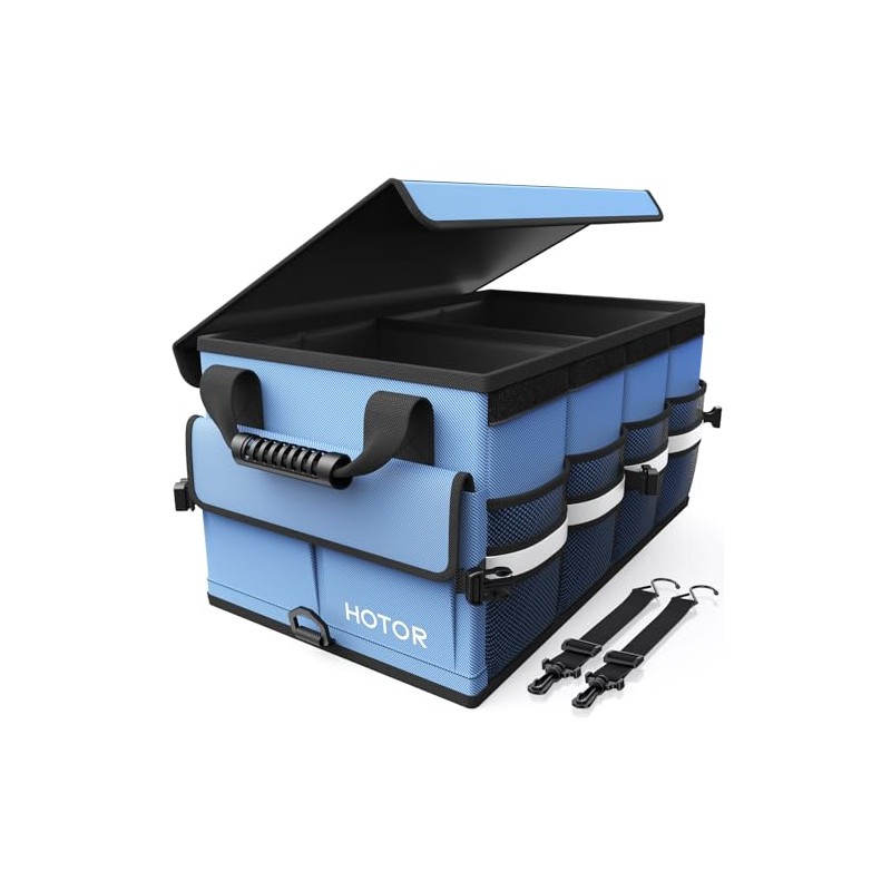 HOTOR Car Trunk Organizer - Foldable Trunk Organizer for SUV,