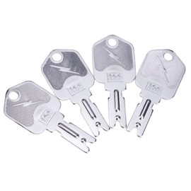 ZTUOAUMA 4X Ignition Keys 166 for Clark Yale Hyster Komatsu Gradall Gehl Crown 186304 51335040 A214062 1430 Hyster Forklift