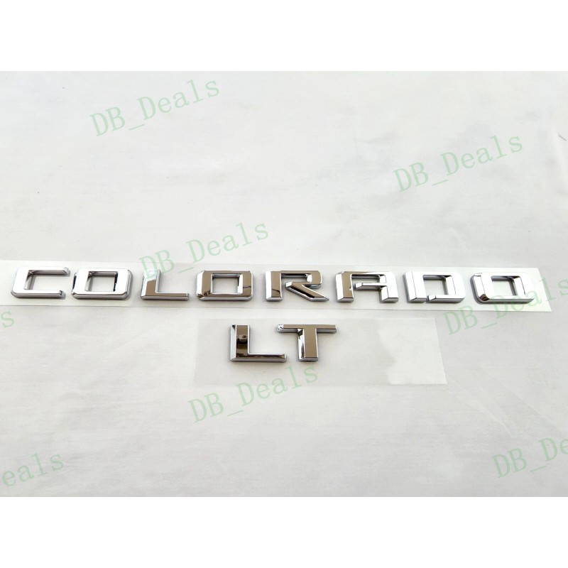 Colorado 4PCS Chrome Door Rear Colorado LT Emblems Letters Badges