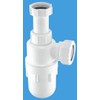 McAlpine C10A Adjustable Inlet Bottle Trap-1.5 inch, White