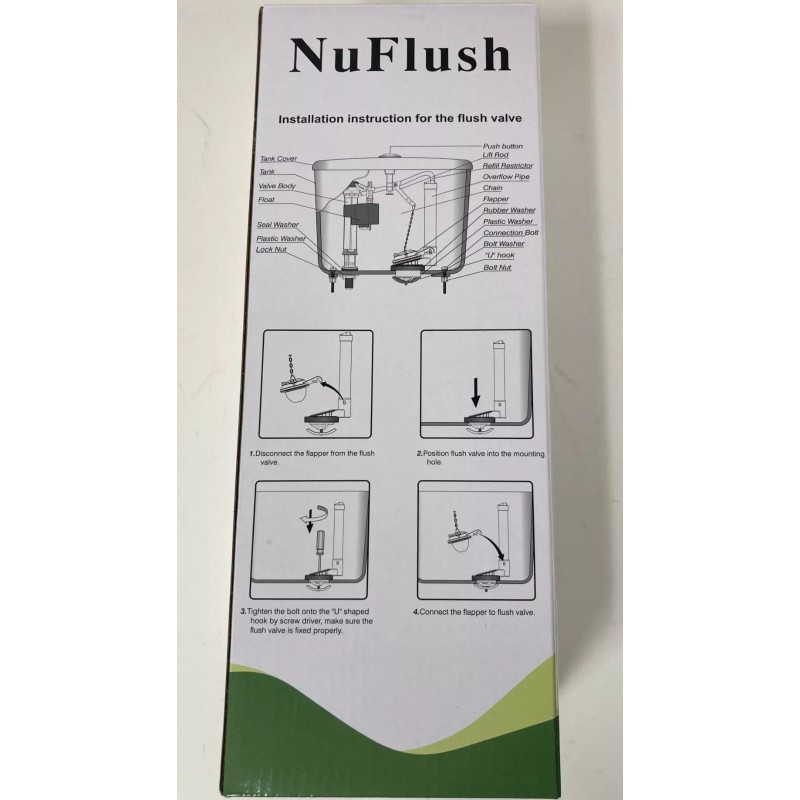 NUFLUSH Swiss Madison Toilet Flush Valve for 2.5 inch Flush