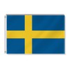 Sweden Small Flag,12×18 Inch Two Layer Fabric Small Banner,1×1.5 FT