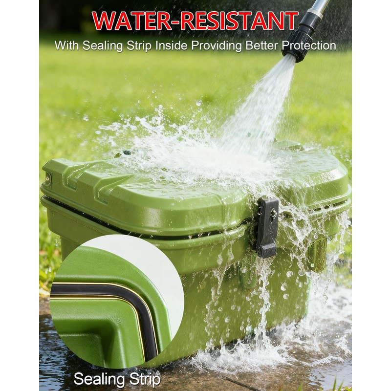 StarknightMT UTV Bed Box 6 GAL Waterproof Cargo Storage Compatible