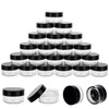 25 Count 5 Gram Sample Containers, Clear Lip Balm Containers