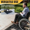 Nuvium Threshold Ramp for Doorways, Adjustable Height 2.6"-6" Aluminum Wheelchair