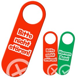 Yezirzax Please Do Not Disturb Sign, Printed on Both Sides, Please Do Not Disturb and Come Rein Door Sign, Door Sign Door Pendant for Children's Room, Home, Office, Room Door, Hotel, Pack of 1