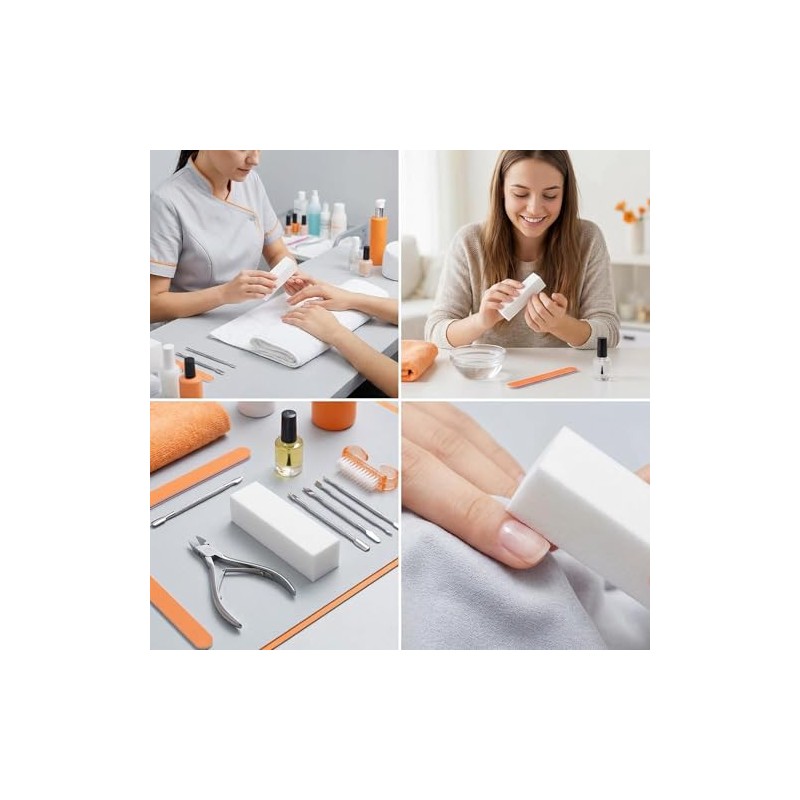 10 Pieces EVA Sponge Nail File Buffer Buffing Sanding Block